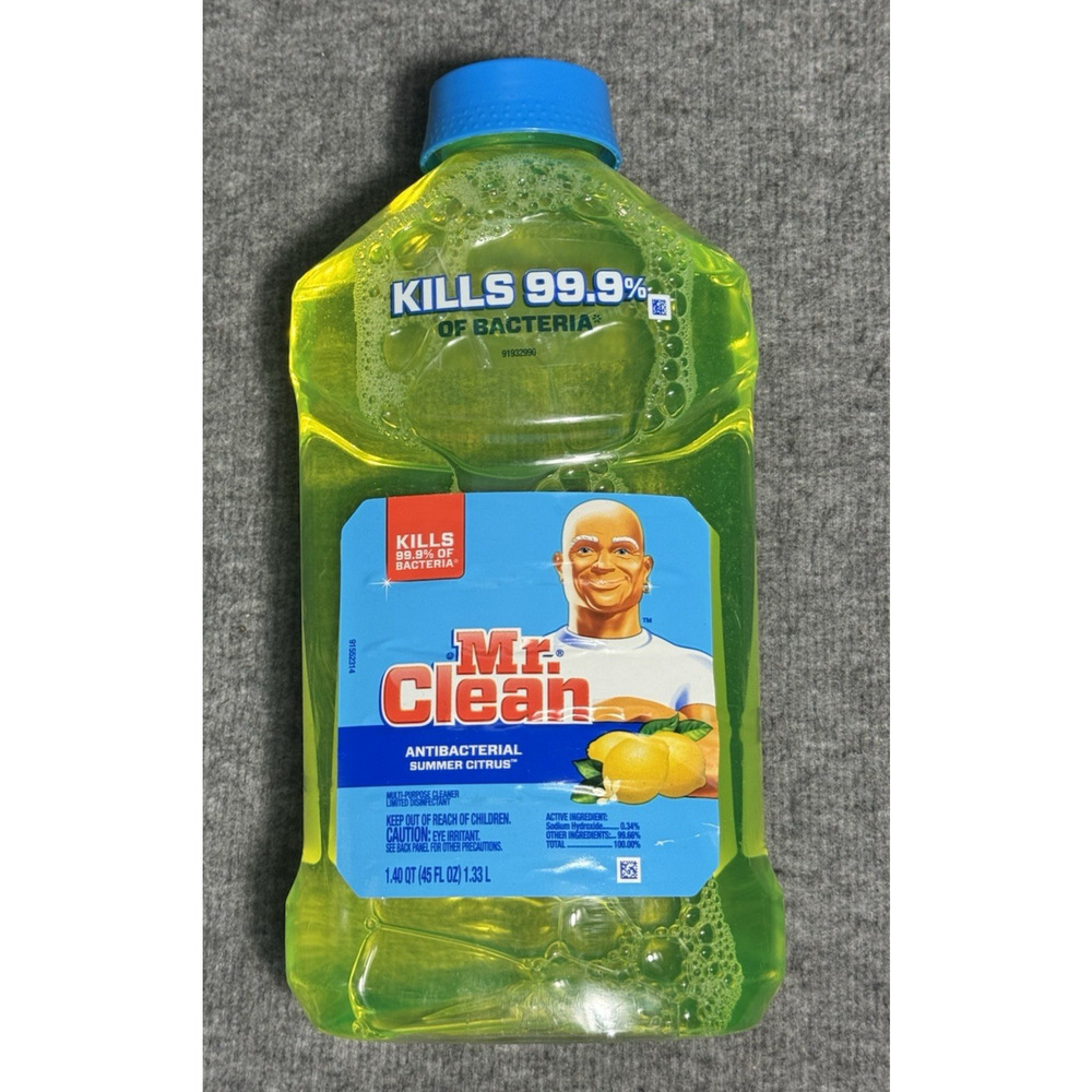 Mr. Clean Antibacterial Multi-Purpose Cleaner Summer Citrus 45 fl OZ. NEW